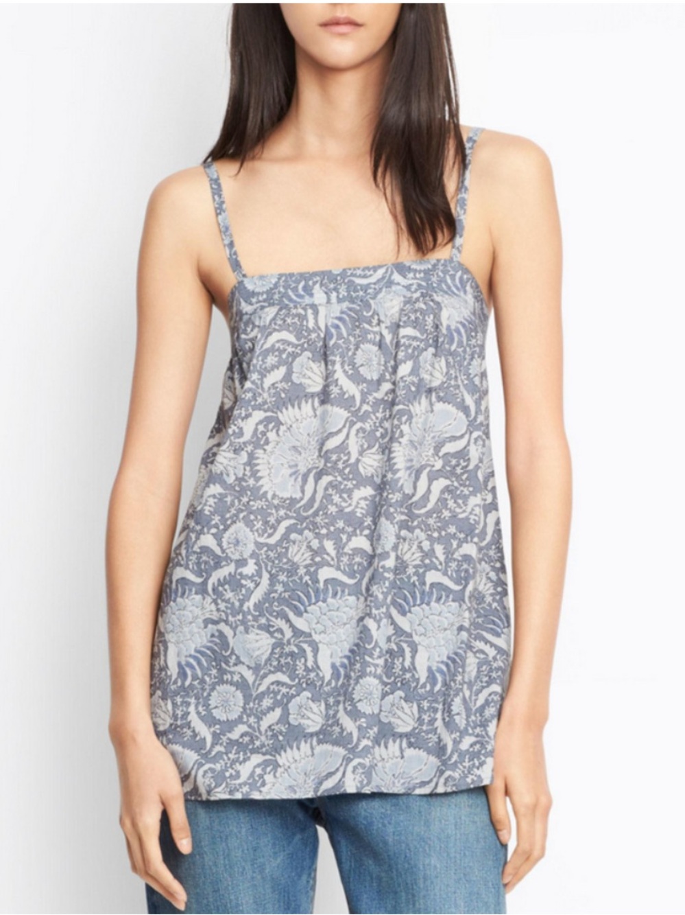 Vince Vintage Floral Cotton Tank